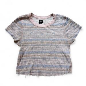 BDG Urban Outfitters pastel purple striped baby tee - M